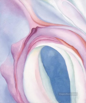  Okeeffe Oil Painting - Music Pink and Blue NO2 Georgia Okeeffe American modernism Precisionism